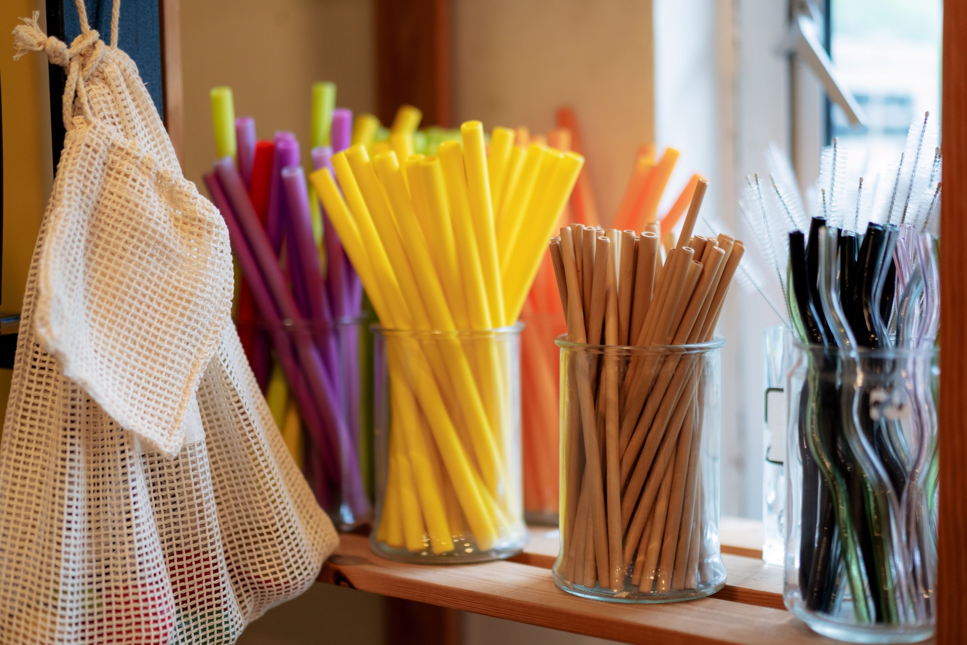 Collection of Reusable Straw Enviromentally Friendly Items